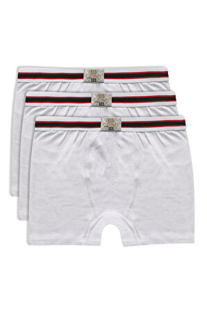 Özkan 0711 3'lü Paket Erkek Çocuk %100 Pamuklu Esnek Yumuşak Boxer Şort