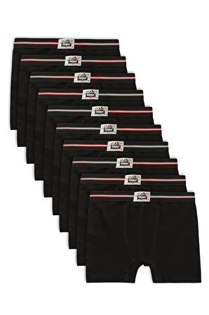 Özkan 0711 10'lu Paket Erkek Çocuk %100 Pamuklu Esnek Yumuşak Boxer Şort