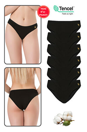 Özkan 23924 6'lı Paket Kadın Pamuklu Modal Esnek Yumuşak Slip Külot