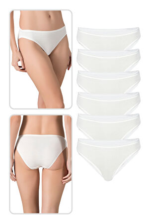Özkan 23926 6'lı Paket Kadın Viskon Esnek Rahat Slip Külot