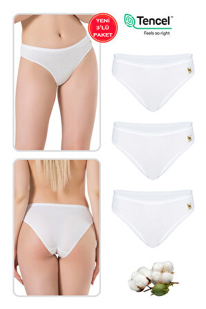 Özkan 23924 3'lü Paket Kadın Pamuklu Modal Esnek Yumuşak Slip Külot