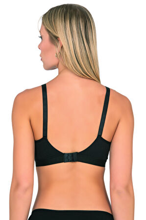 Kompedan 428 Kadın Pamuklu Esnek Rahat Balensiz Telsiz Dolgusuz Boş Kap Lohusa Emzirme Sütyeni