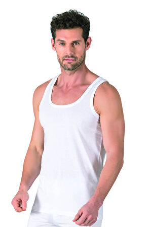 Özkan 11407 5'li Paket Erkek %100 Pamuklu Süprem Esnek Rahat Kalın Askılı Örme Atlet