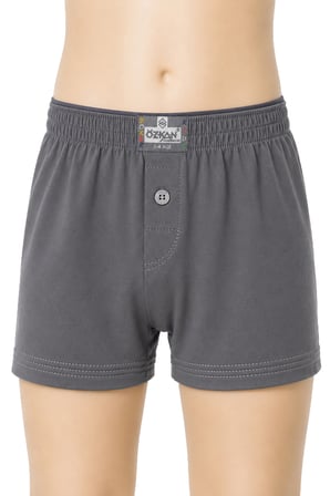 özkan 31223 5'li paket erkek çocuk %100 pamuklu premium kumaş rahat klasik kesim süprem penye boxer şort külot