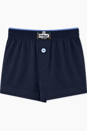 özkan 31223 5'li paket erkek çocuk %100 pamuklu premium kumaş rahat klasik kesim süprem penye boxer şort külot