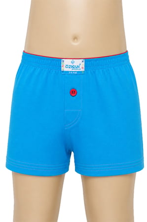 özkan 31223 5'li paket erkek çocuk %100 pamuklu premium kumaş rahat klasik kesim süprem penye boxer şort külot
