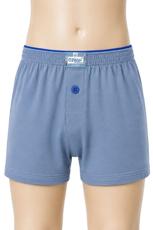 özkan 31223 5'li paket erkek çocuk %100 pamuklu premium kumaş rahat klasik kesim süprem penye boxer şort külot