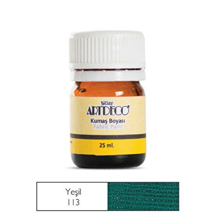 Artdeco 25 ml Yeşil Kumaş Boyası 113