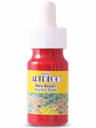Artdeco Ebru Boyası Damlalıklı 30Ml Kırmızı - 2 adet