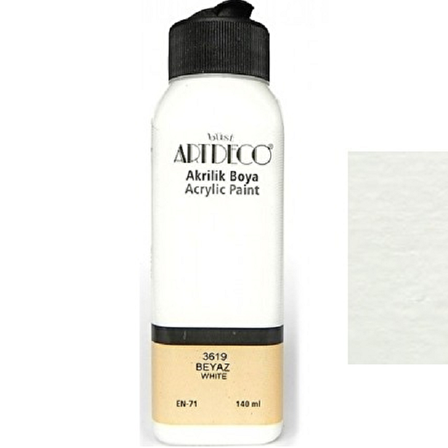 Artdeco Akrilik Boya 140 Ml Beyaz Y-070Y-3619