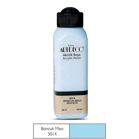 Artdeco Akrilik Boya 140 ml Boncuk Mavi - 4 adet