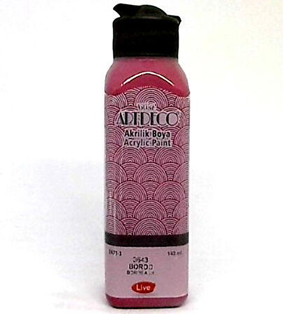 Artdeco Akrilik Boya 140 ml Bordo 2 adet