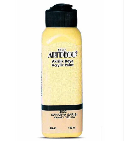 Artdeco Akrilik Boya 140 ml Kanarya Sarısı - 2 adet