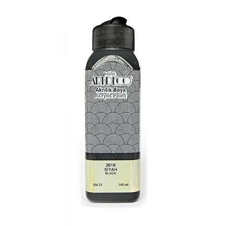 Artdeco Akrilik Boya 140 Ml Siyah