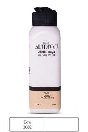 Akrilik Boya 140 Ml. Şişe Ekru Renk Kodu: 3002