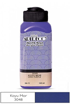 140ml Koyu Mor Akrilik Boya Y-070r-3048