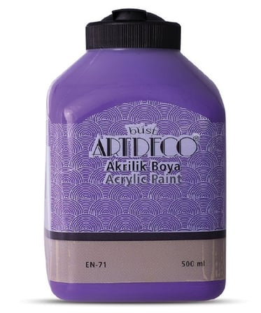Artdeco Akrilik Boya 500 Ml Mor - 2 adet