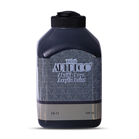 Artdeco Akrilik Ahşap Boyası 500 ml 3618 Siyah