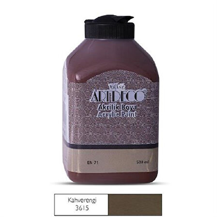 Artdeco Akrilik Boya 500Ml Kahverengi - 2 adet
