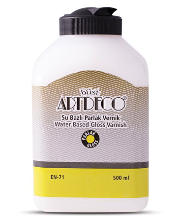 Artdeco Su Bazlı Parlak Vernik 500Ml - 3 adet