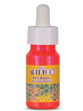 Artdeco Ebru Boyası Damlalıklı 30Ml Neon Turuncu - 2 adet