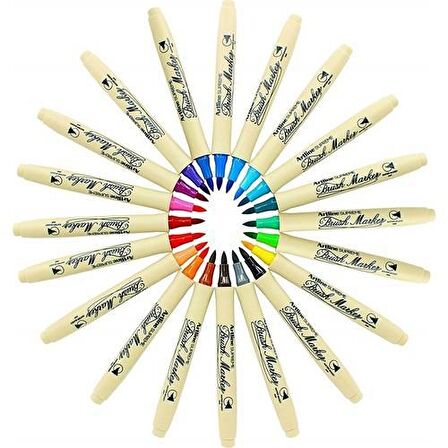 Artlıne Supreme Brush Marker Boyama Seti 20'li - Kalemlik Hediyeli