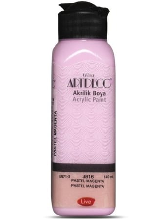 Artdeco Akrilik Boya 140 ml Pastel Magenta - 4 adet