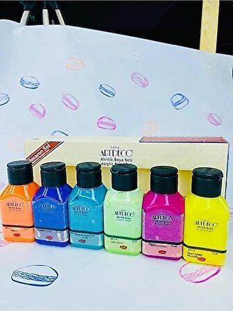 Artdeco Akrilik Boya 6x75 Ml Set Makaron Renkler