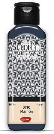 Artdeco Akrilik Boya 140ml Mavi Gri 3710