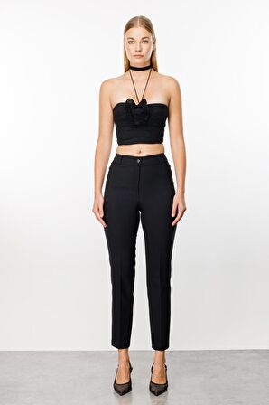 Modailgi Ilg241Pnt04518 Kadın Arka Cep Detaylı Dar Paça Pantolon