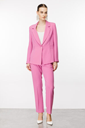 7543 MODAİLGİ KUPTAN NERVÜR DETAYLI YARIM ASTARLI TEK DÜĞME CEKET