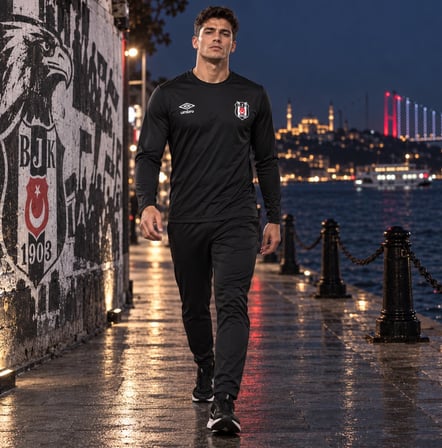 Beşiktaş S.K. Bjk Siyah Forma 26/27 Umbro Uzun Kol Erkek Forma