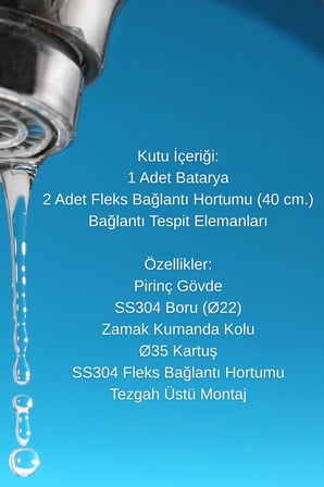 İtimat Astra 397K Kısa Kuğu Miks Lavabo Bataryası
