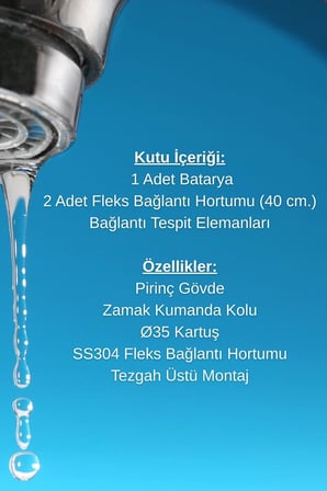 İtimat Deka 582L Miks Lavabo Bataryası