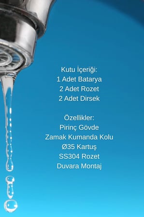 İtimat İdea White 561.CW Mix Banyo Bataryası Beyaz