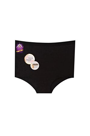 PAPATYA YÜKSEK BEL TOPARLAYICI MODAL SLIP KİLOT-SİYAH