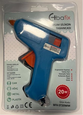 Bafix Mum Silikon Tabancası Mavi 20W
