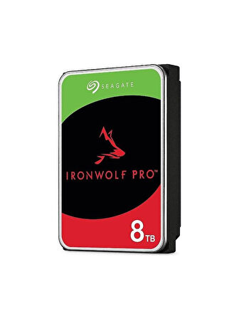 Seagate 8Tb ST8000NT001 Ironwolf PRO 3,5" 7200Rpm 256Mb Rv Sensör, Sata 3, 7-24  Nas Diski