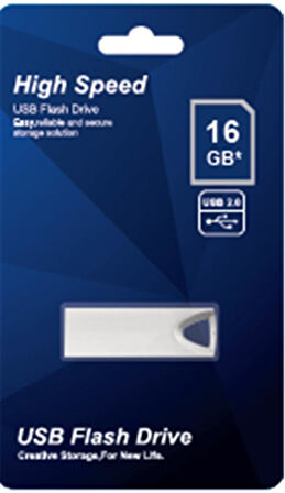 Elba 16GB Metal 2.0 USB Flash Bellek