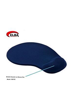 Elba K06152 Bileklikli Jel Mouse Pad Mavi 25 X 19cm