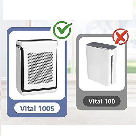 Purmed Levoit Vital 100S Hava Temizleyici Uyumlu Hepa + Karbon Filtre