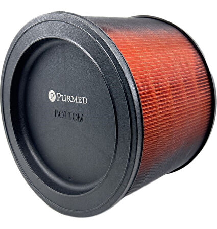 Purmed Winix Filtre (O) Zero Compact Uyumlu Hepa + Karbon Filtre (Turuncu)