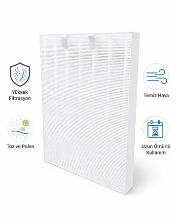 Purmed Beko - Arçelik AP8100 Havamis Hava Temizleyici Uyumlu Hepa + Karbon Filtre