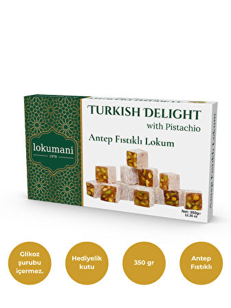 Antep Fıstıklı Lokum 350 Gr