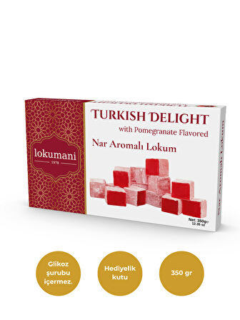 Nar Aromalı Lokum 350 Gr