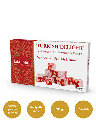 Nar Aromalı Fındıklı Lokum 350 Gr