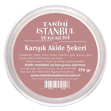 Karışık Akide Şekeri 170 Gr