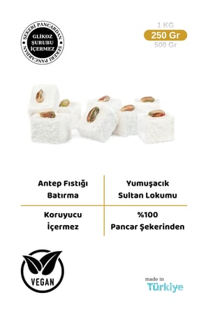 Antep Fıstıklı Sultan Lokum 250 Gr