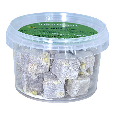 Çifte Kavrulmuş Duble Antep Fıstıklı Lokum 150 Gr