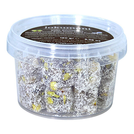 Hindistan Cevizi Kaplı Çifte Kavrulmuş Duble Antep Fıstıklı Lokum 150 Gr